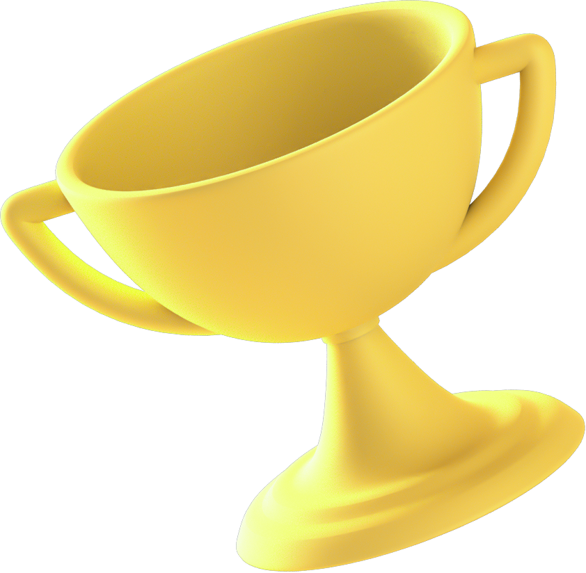 3D Floating Element Throphy